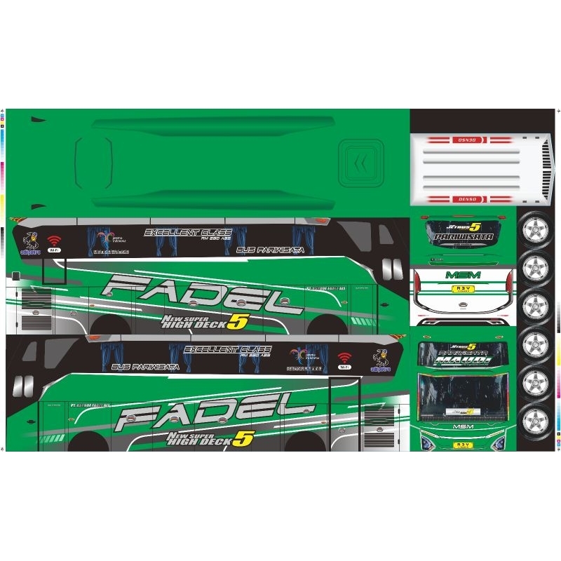 

Kertas Stiker Bus Telolet Basuri MAUDI JB 5