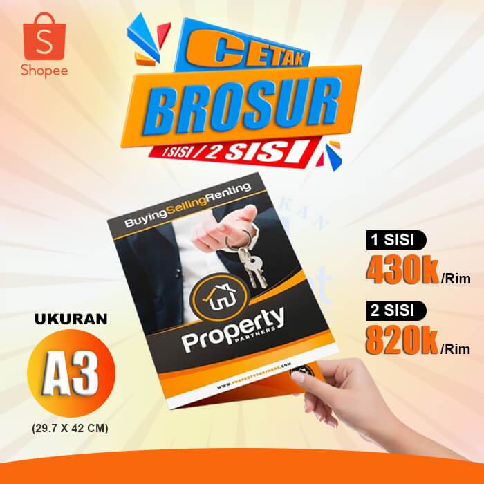 

PROMO !!! Cetak Poster A3 / Brosur Flyer Murah | Art Paper 120gsm 1000 Lembar (2 RIM)