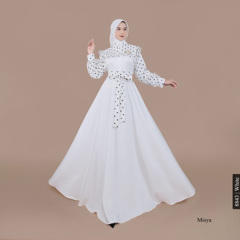 Misya Dress // korean dress // dress cantik kekinian // dress lebaran // misskamihijab // gamis musl