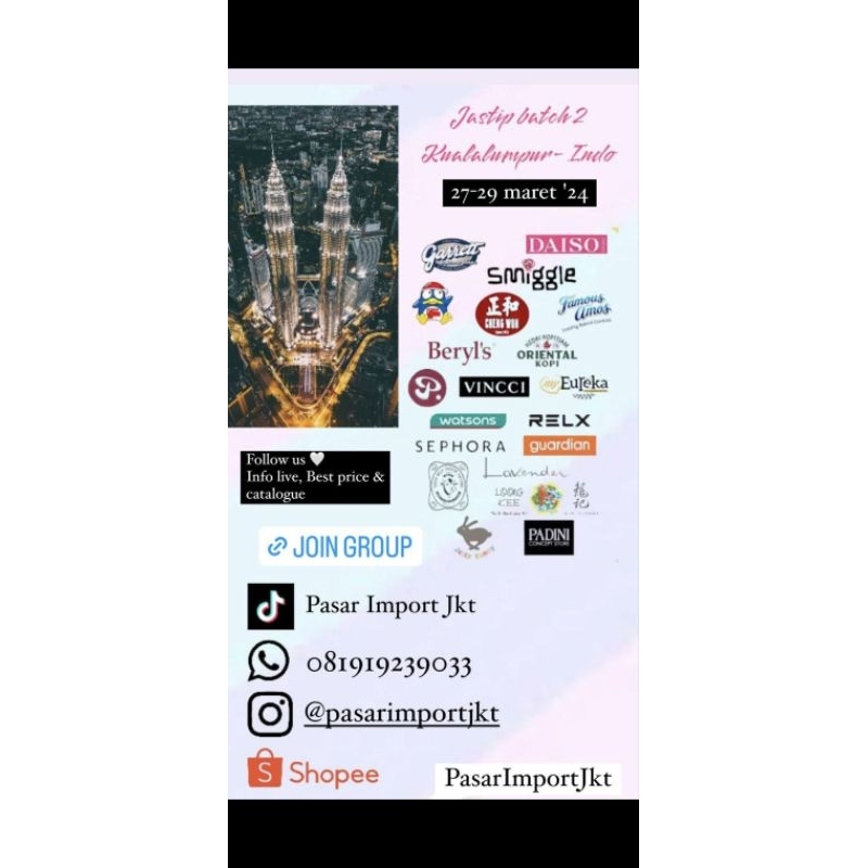 

DP LIVE PO JASTIP KUALA LUMPUR 27-29 MARET 2024