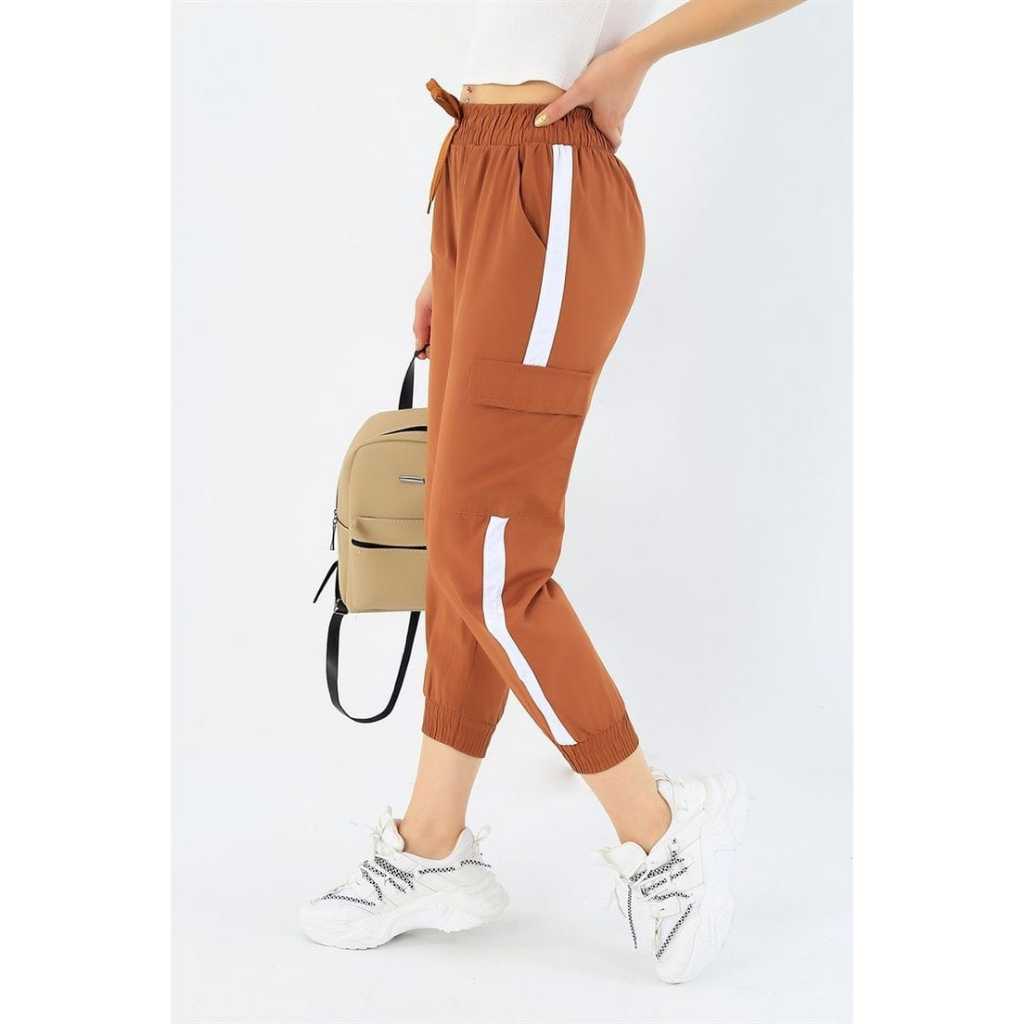 Celana Senam Sport Cargo Panjang Pria wanitaTraining Pants