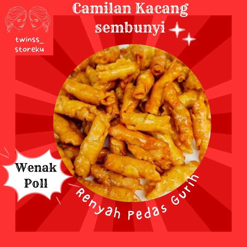 

Aneka Camilan Kacang sembunyi renyah pedas manis