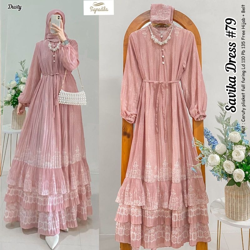 SAVIKA DRESS #79 BY SIGNADILA / DRESS MUSLIM / GAMIS DRESS