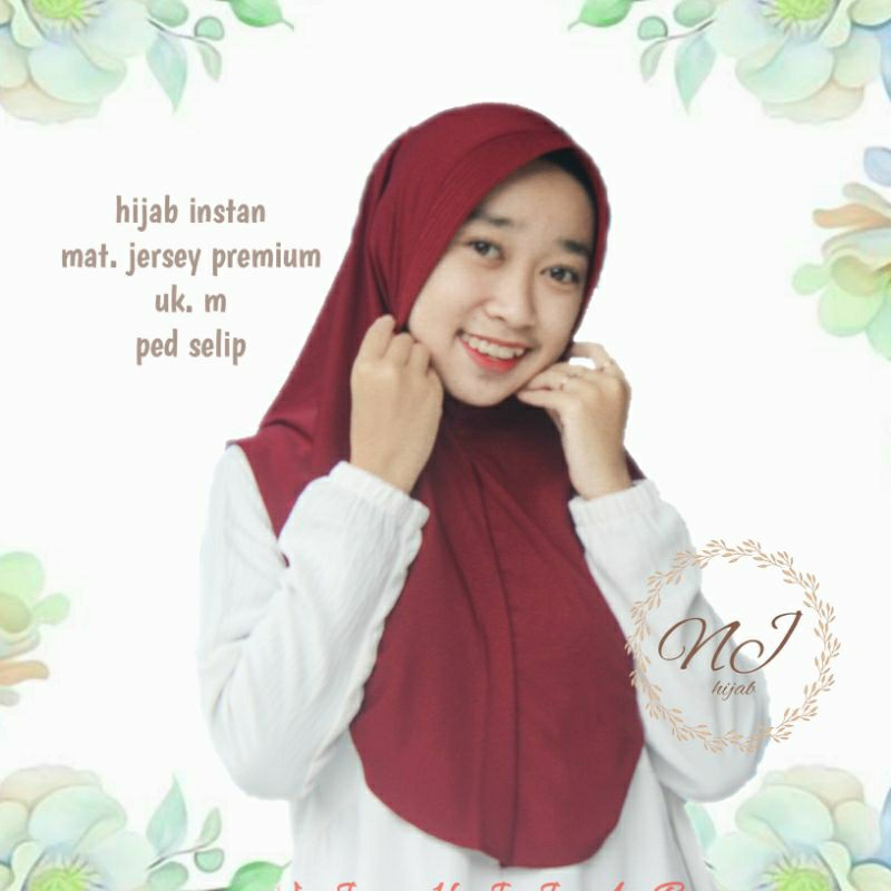 hijab instan SPORT syari bahan jersey premium kerudung olahraga menutup dada jilbab volly voli