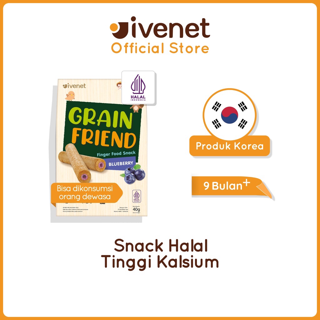 HARGA GROSIR Ivenet Grain Friend  Snack Jajanan Cemilan Biskuit Bayi dan Anak