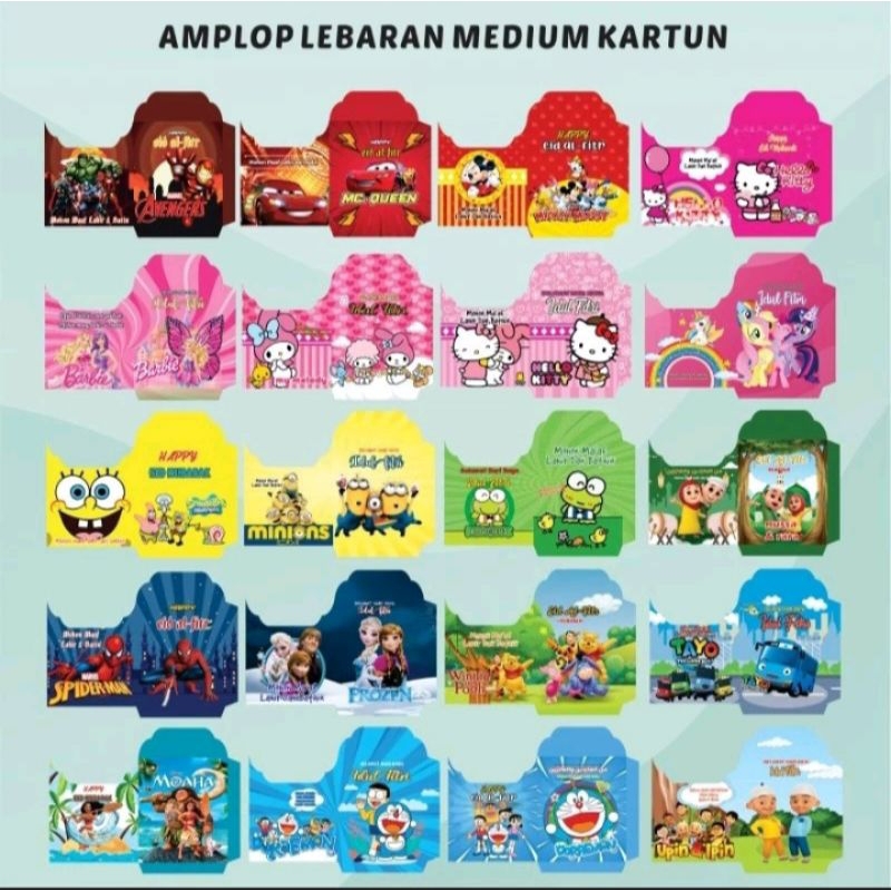 

Amplop Hari Raya Idul Fitri ukuran Medium ukuran 7 x 11cm isi 10 lembar