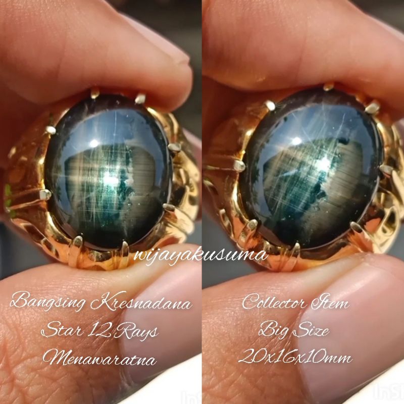 Star Safir Bangsing Kresnadana Menawaratna Star 12 Rays TOP Koleksi Lawas ada ruby birma windusara d