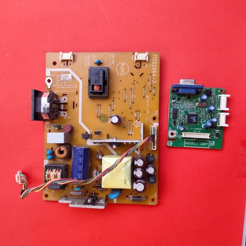 MB DAN PSU MONITOR DELL S1709WC original cabutan normal