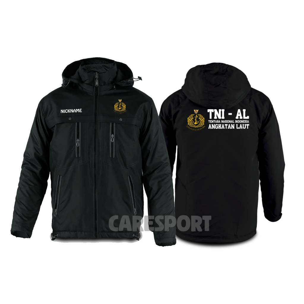 Jual Jaket Pria Climber TNI AL custom sablon dtf premium /jacket outdoor casual keren terbaru - PROM