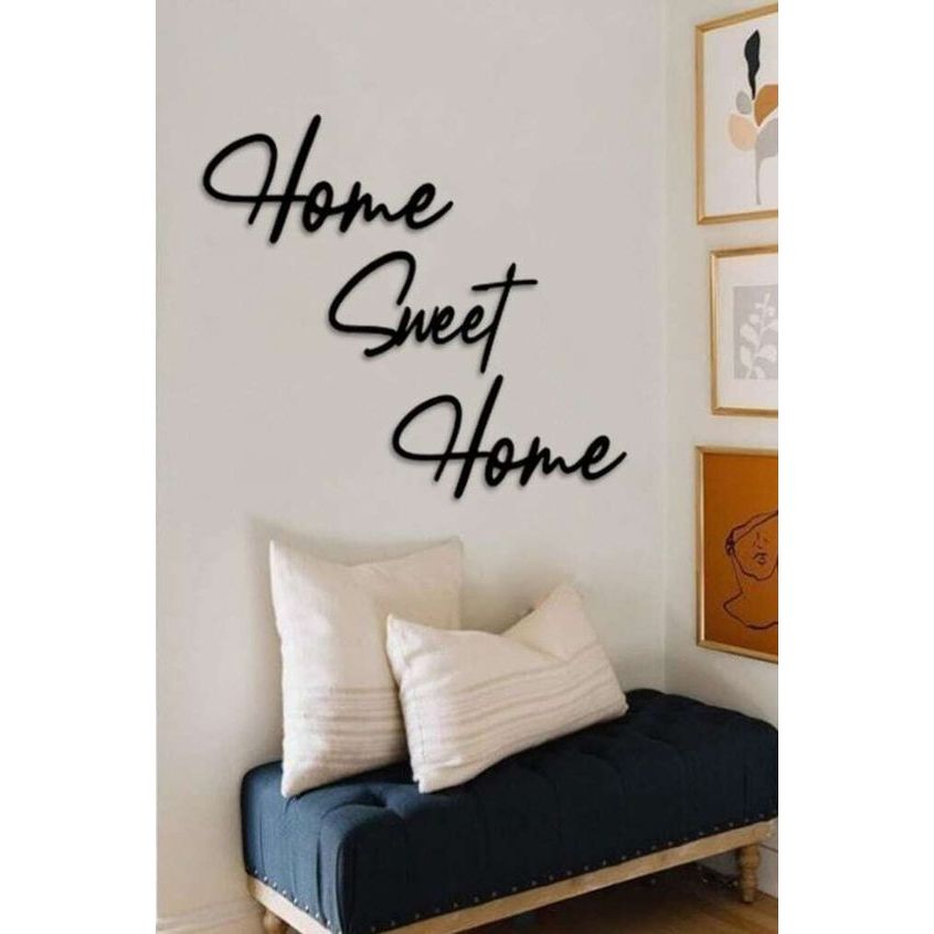 Hiasan Dinding Timbul Home Sweet Home Tebal 9mm Dekorasi Dinding