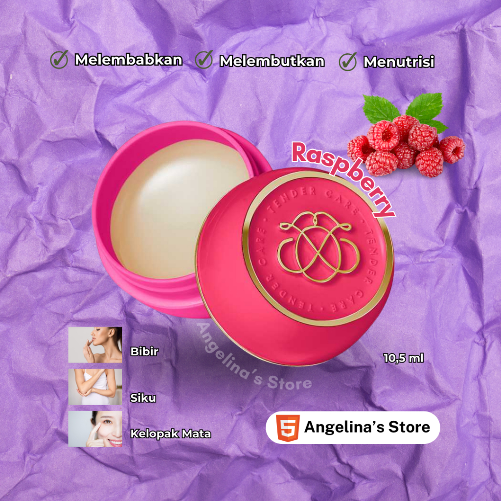Pelembab Bibir Tender care Oriflame Raspberry