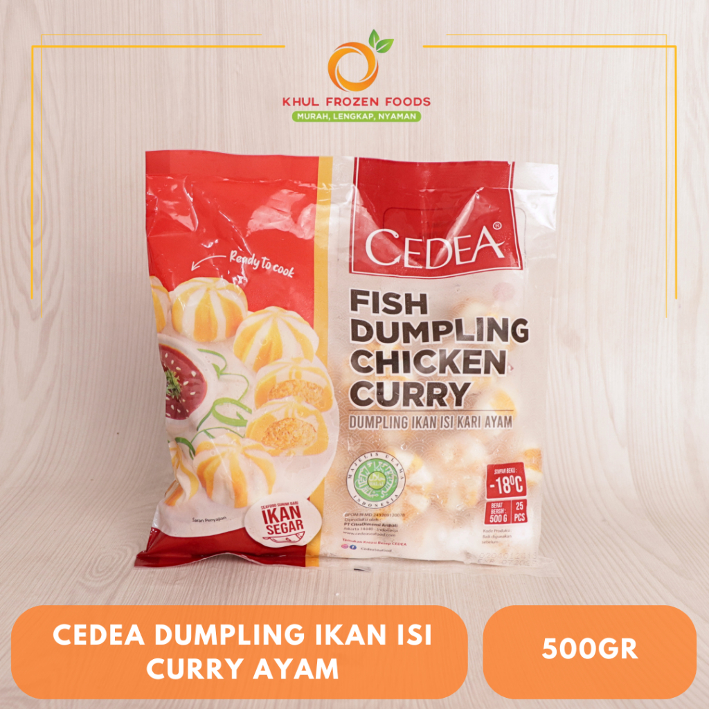 

Cedea Dumpling Ikan Isi Curry Ayam 500Gr / Cedea Fish Dumpling Curry 500gr / cedea dumpling /dumpling curry /