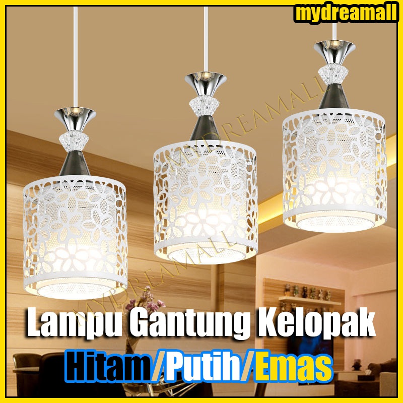 Termurah-COD(GARANSI 1 TAHUN) 3 Lampu Lampu Gantung LED Minimalis Modern 3-in-1 Bentuk Kelopak