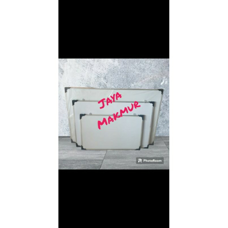 

White Board Papan Tulis Gantung Murah AwetTerlengkap Spidol Penghapus Berkualitas Ukuran 30x50 40x60