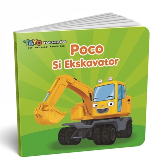 Boardbook Tayo Seri Mengenal Kendaraan: Poco Si Ekskavator [Noura Books]