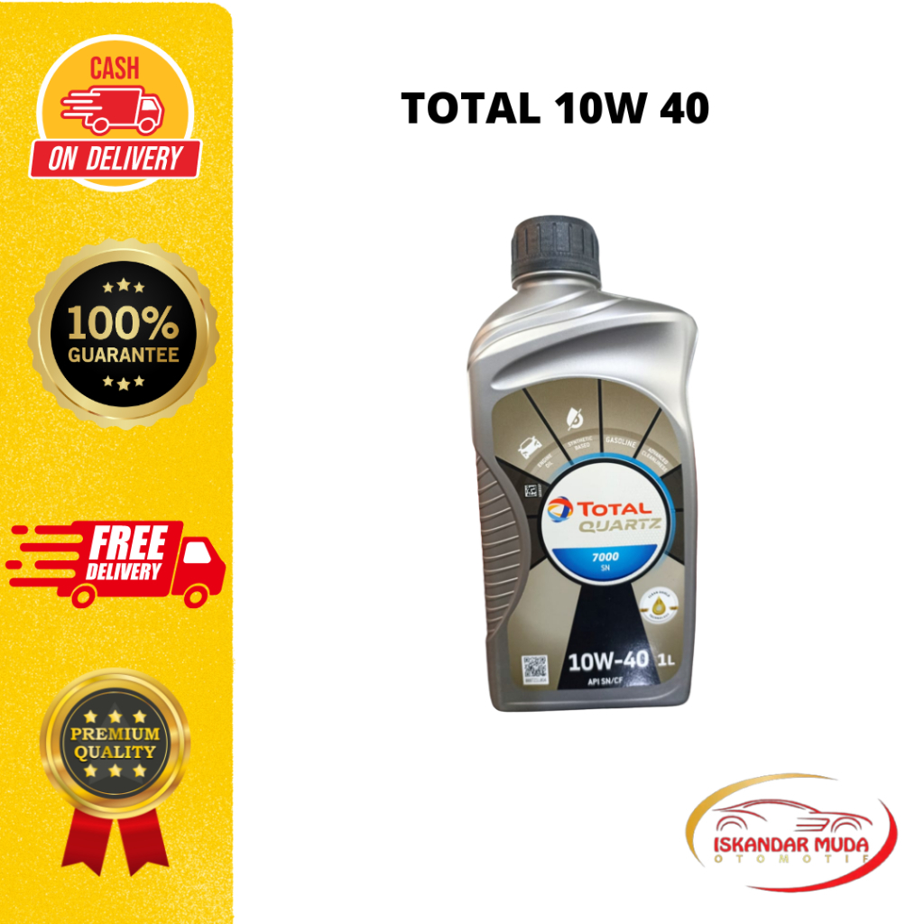 Oli Mobil Total Quart 7000 10W 40