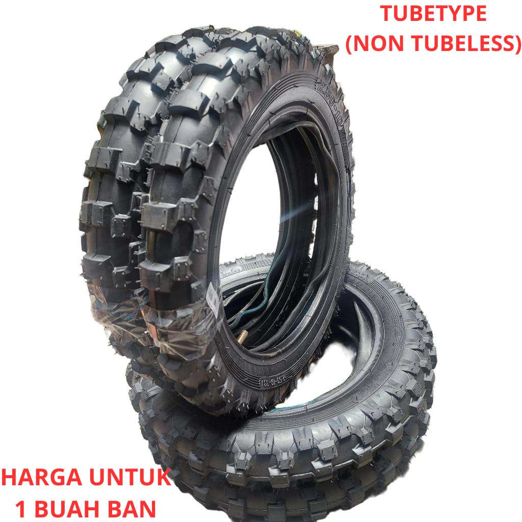 PAKET HEMAT Ban Luar Plus Ban Dalam - mini trail 2.50 - 10 - Ban luar dan dalam trail mini 2.50 - Ri