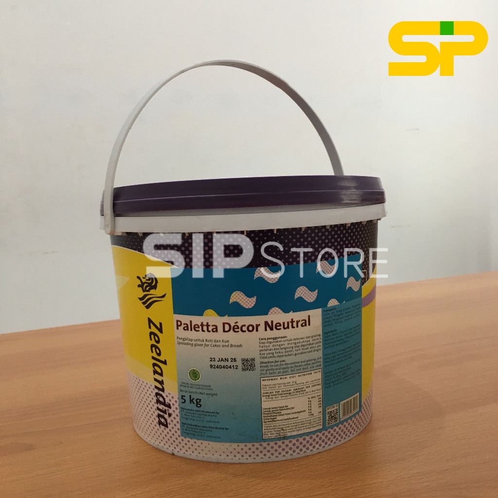 

Paletta Decor Neutral 5kg / Zeelandia Paletta Decor Neutral 5kg / Cake Decor Glaze