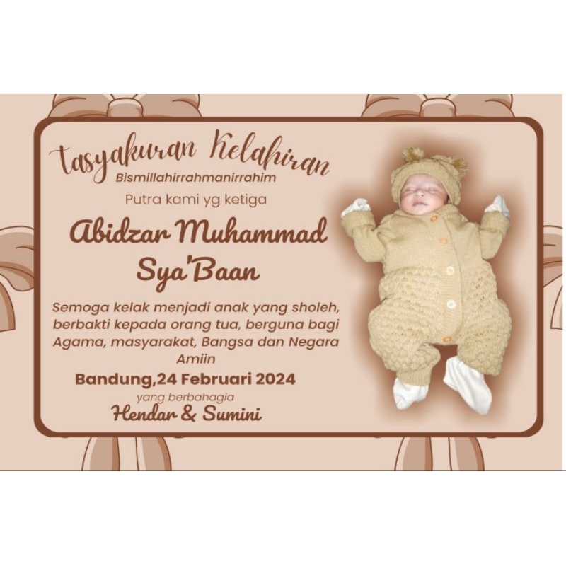 

stiker tasyakuran anak