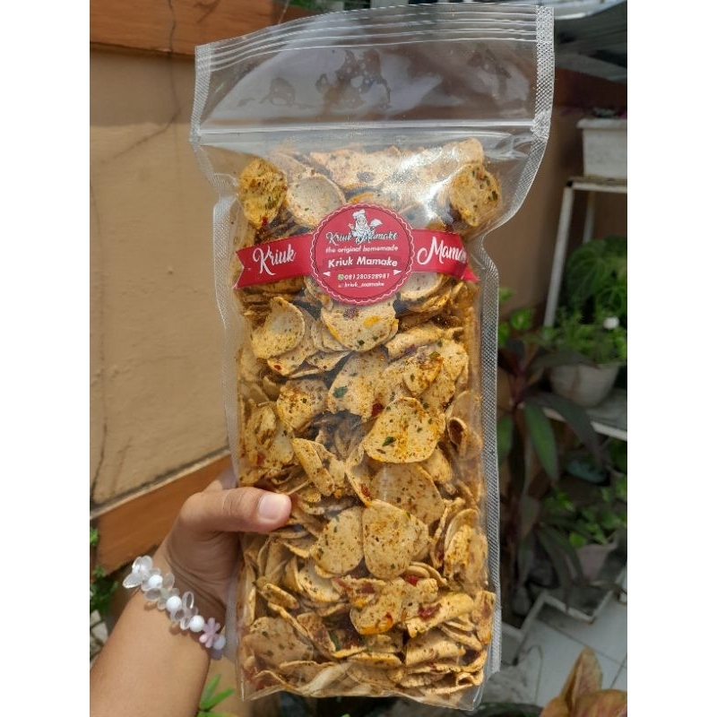 

BASRENG KRIPIK baso goreng pedas jeruk 1kg kriukmamake