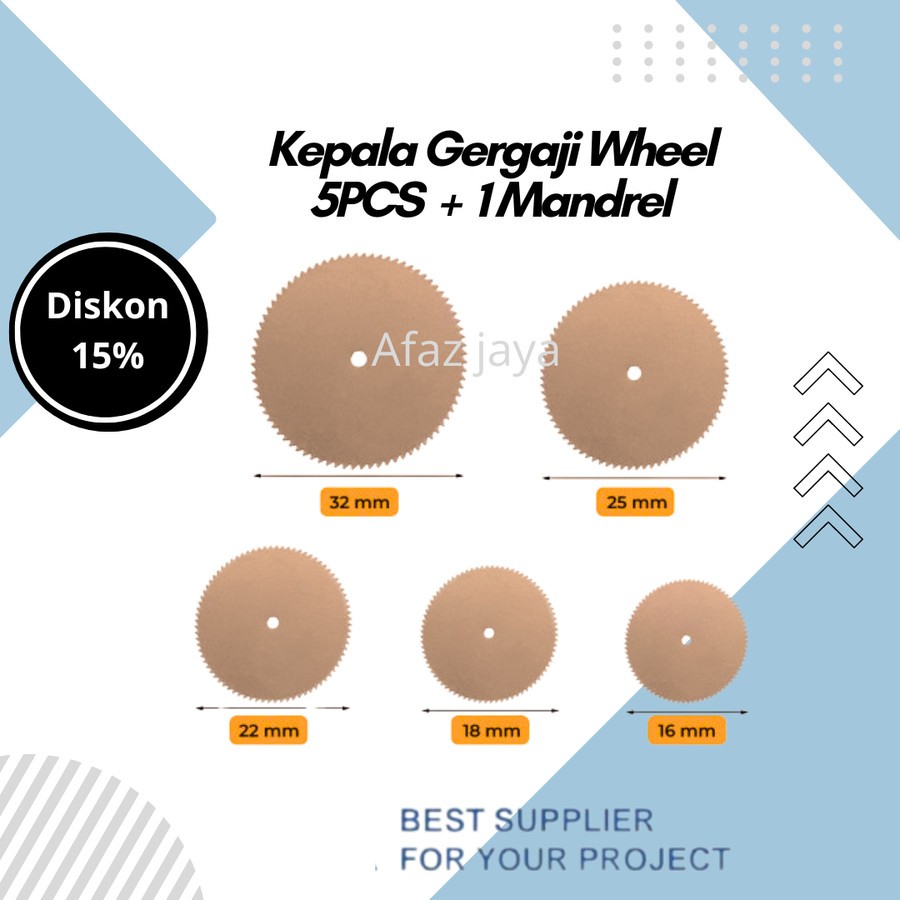 MATA GERGAJI 5PC UKIR BESI KAYU MATA GERINDA ROTARY MATA GERGAJI BULAT