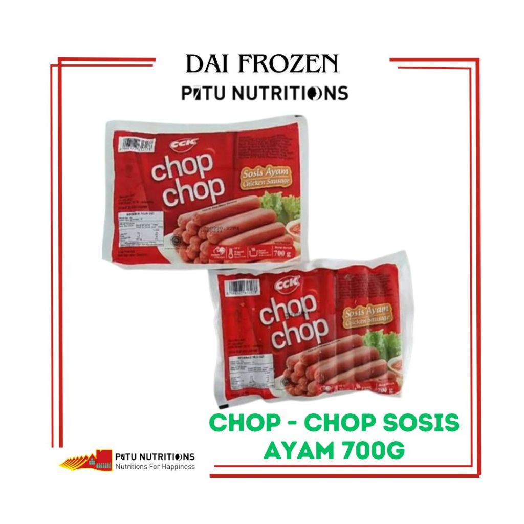 

Sosis merahh chop chop 750g. cocok untuk di goreng dan di bakar