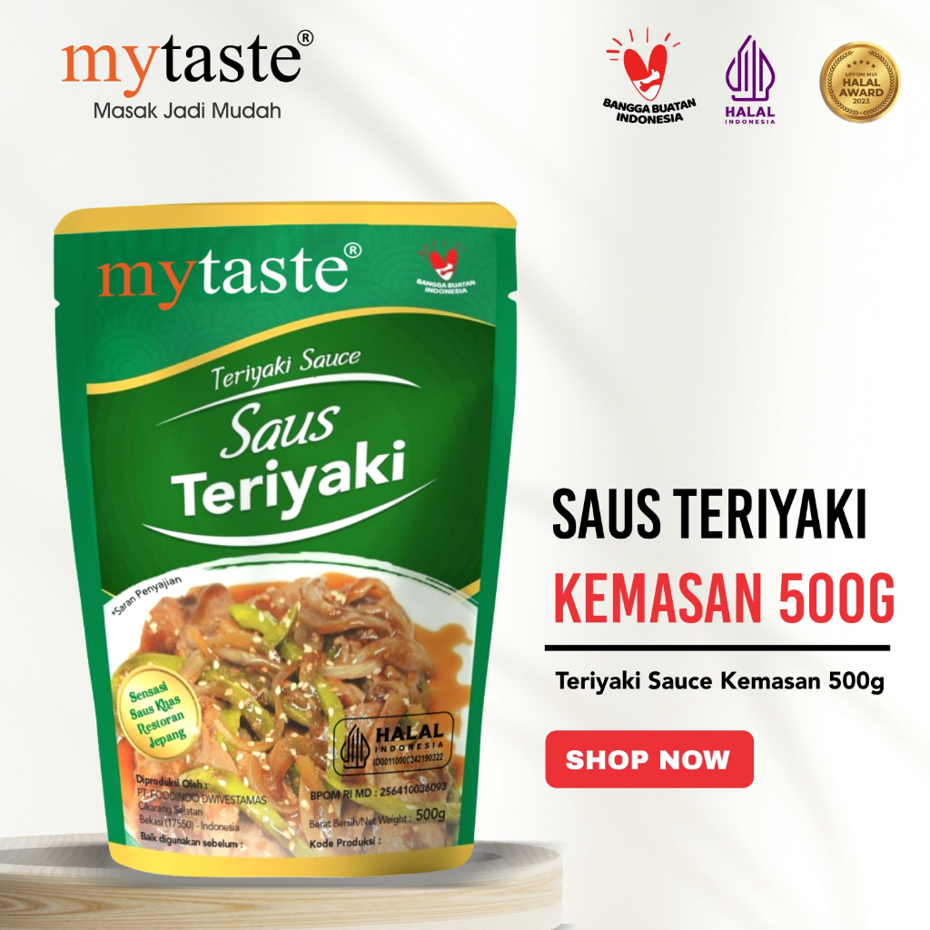

[Teriyaki Sauce] My Taste Mytaste Saus Teriyaki Kemasan 500 Gram