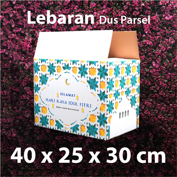 

Kardus Parcel Lebaran - Dus Box Idul Fitri - 40 x 25 x 30 cm