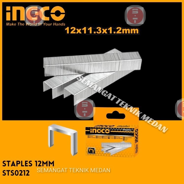 

HSG1405 REFILL ISI PAKU U RATA STAPLES HEKTER 12mm 12 mm INGCO STS0212