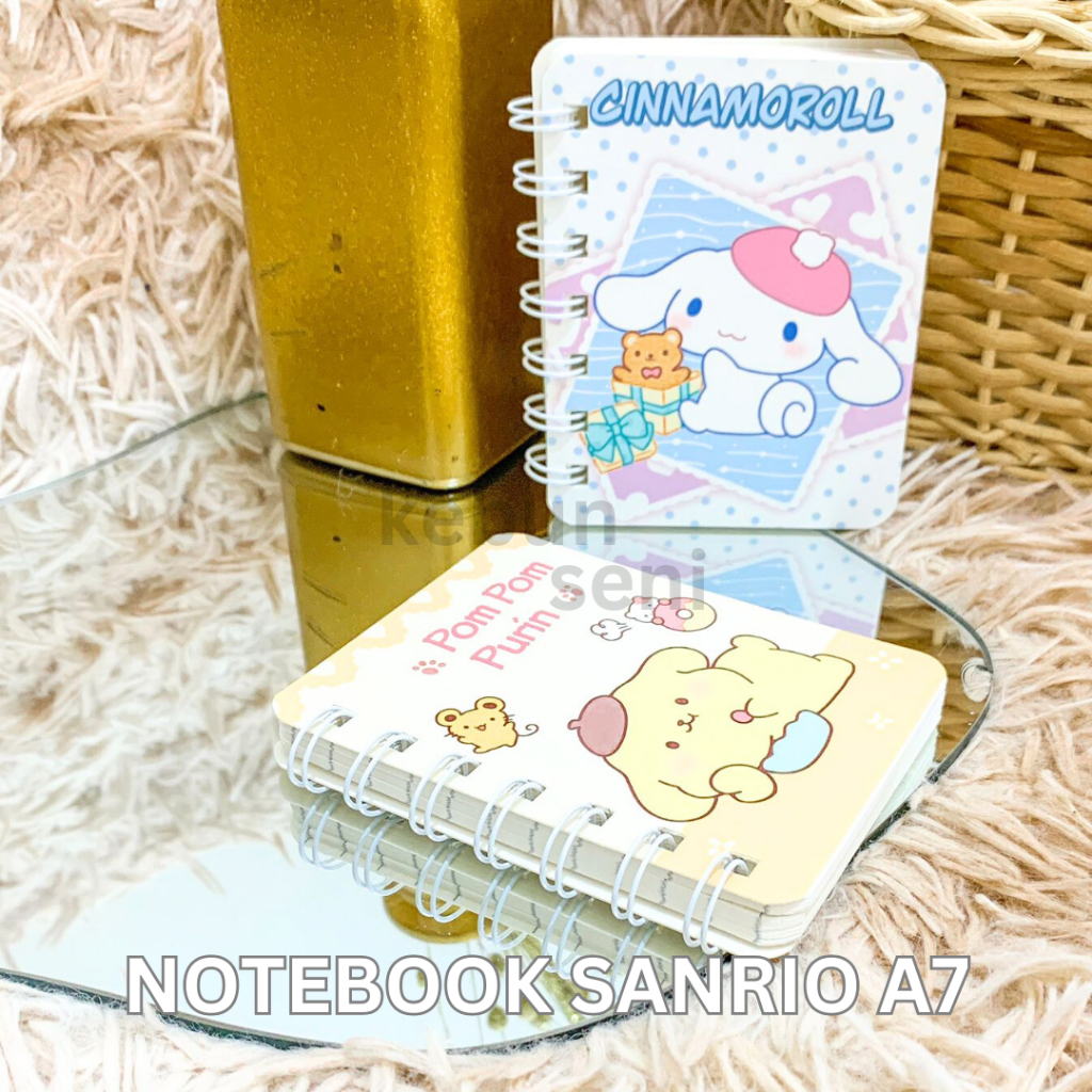 

Buku Notebook Spiral Sanrio A7 Cinnamoroll Pompompurin | BK-1104