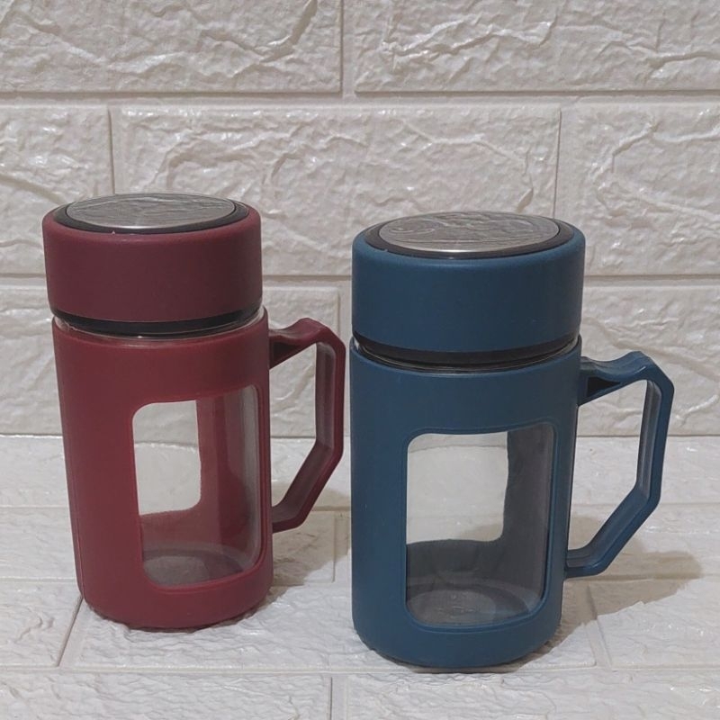 Mug jar / gelas tutup / gelas suvenir / gelas
