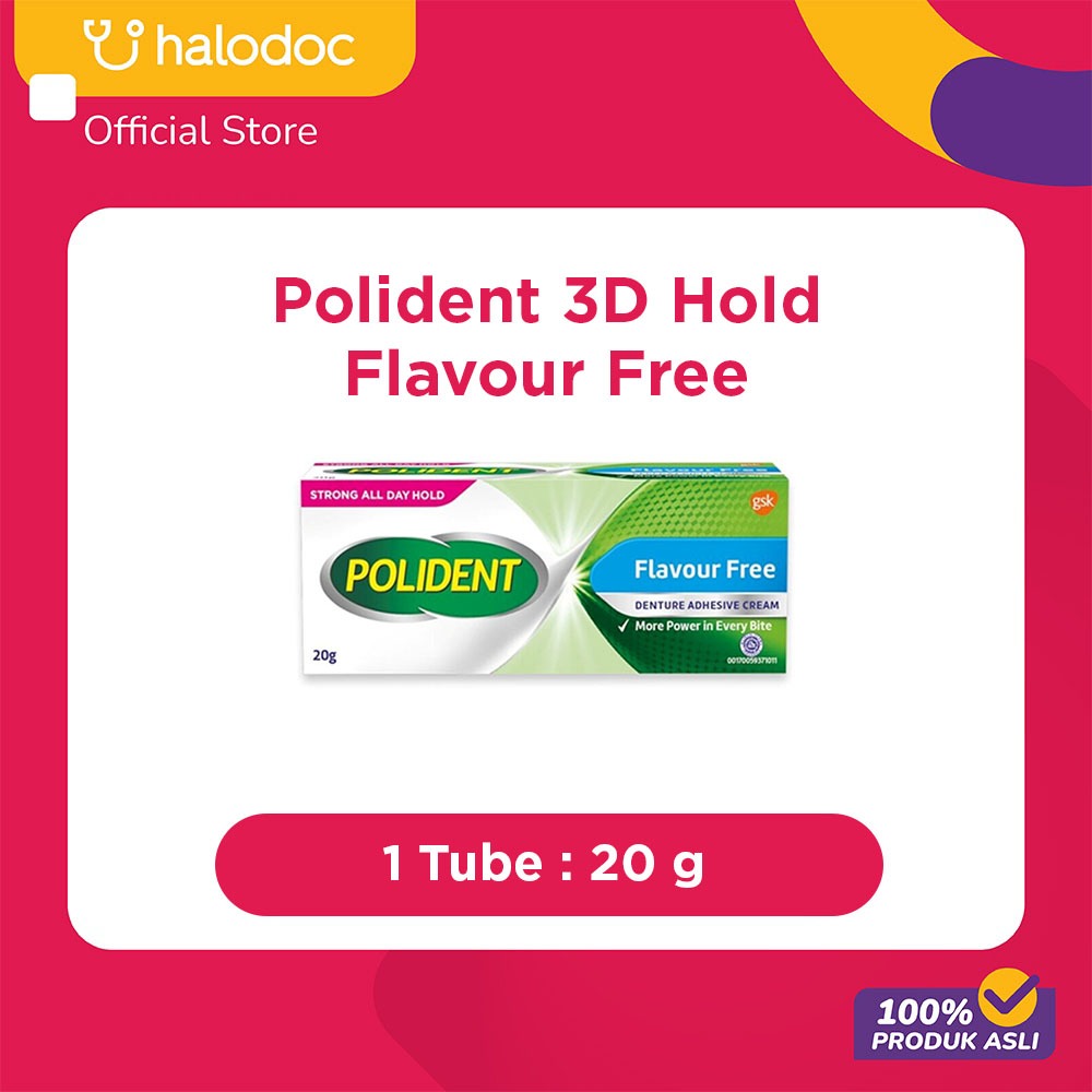 Polident 3D Hold Flavour Free 20 G