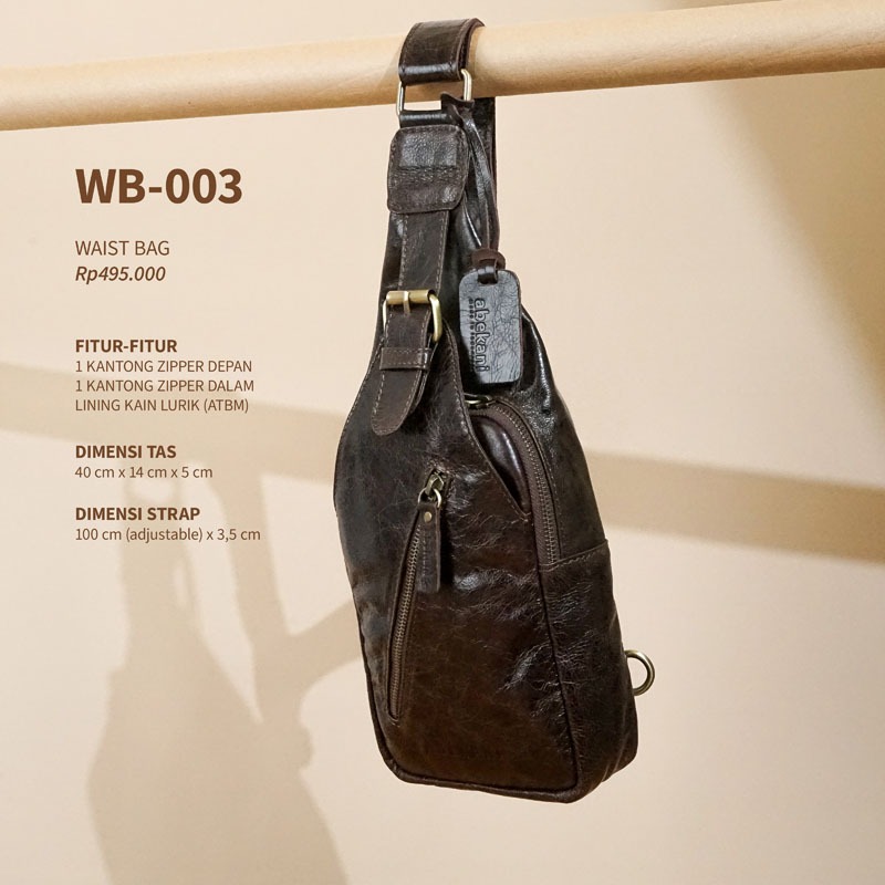 Tas Pinggang Kulit Pria Tas Pinggang Waist Bag Pria WB003