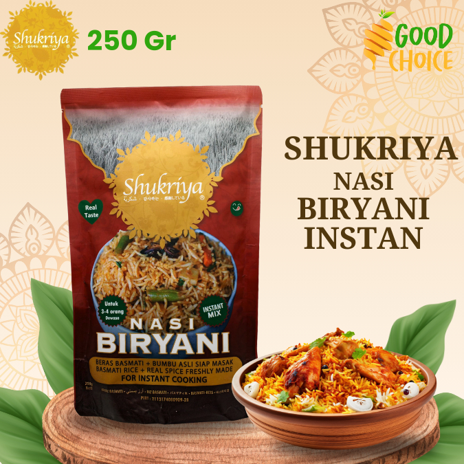 

Shukriya Biryani Rice / Nasi Biryani (Instan Mix) - 250gr