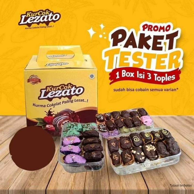 

Promo Kurcok Lezato Paket tester (isi 3 toples)