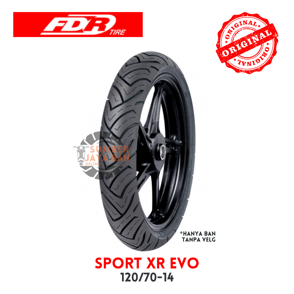 FDR Sport XR Evo 120/70-14 Tubeless Ring 14 120/70 Tubles