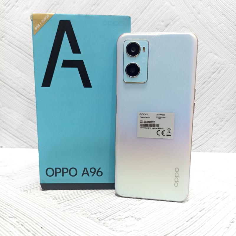 Oppo A96 8/256 GB Handphone Second Bekas Fullset