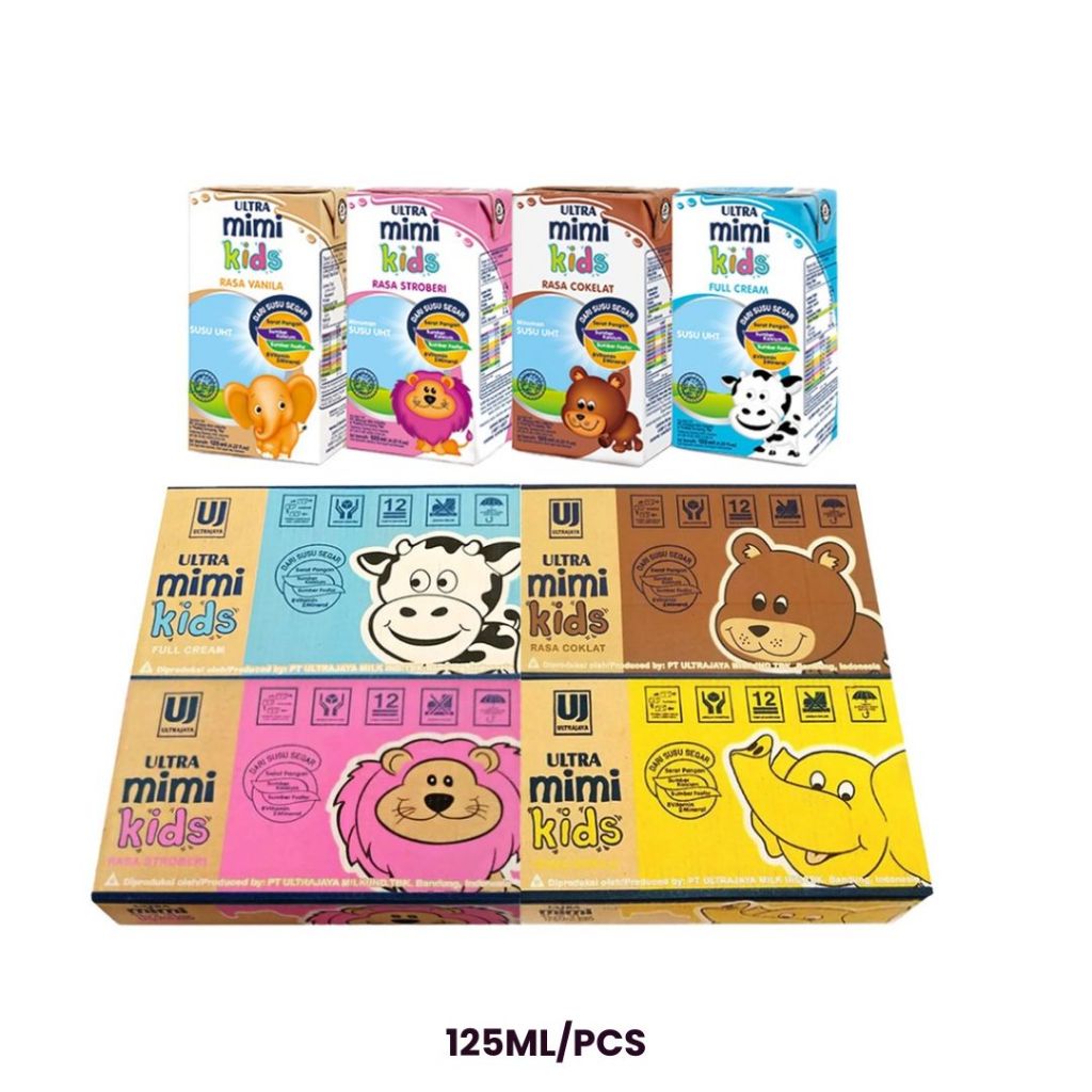 

[GRATIS 10PCS] 1 DUS Ultra Mimi Susu UHT [PILIH VARIAN RASA] 125ml