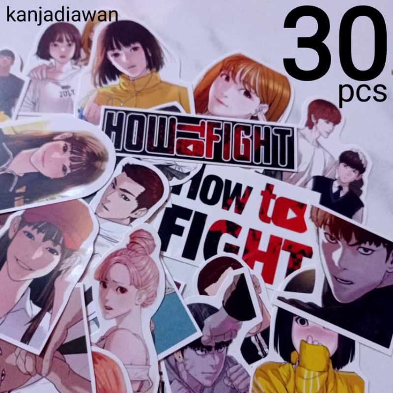 

How to Fight sticker set Webtoon How to Fight