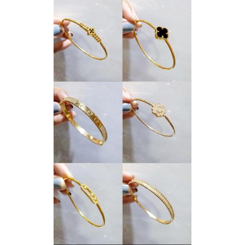 GELANG KERONCONG DEWASA PERAK GOLD 925