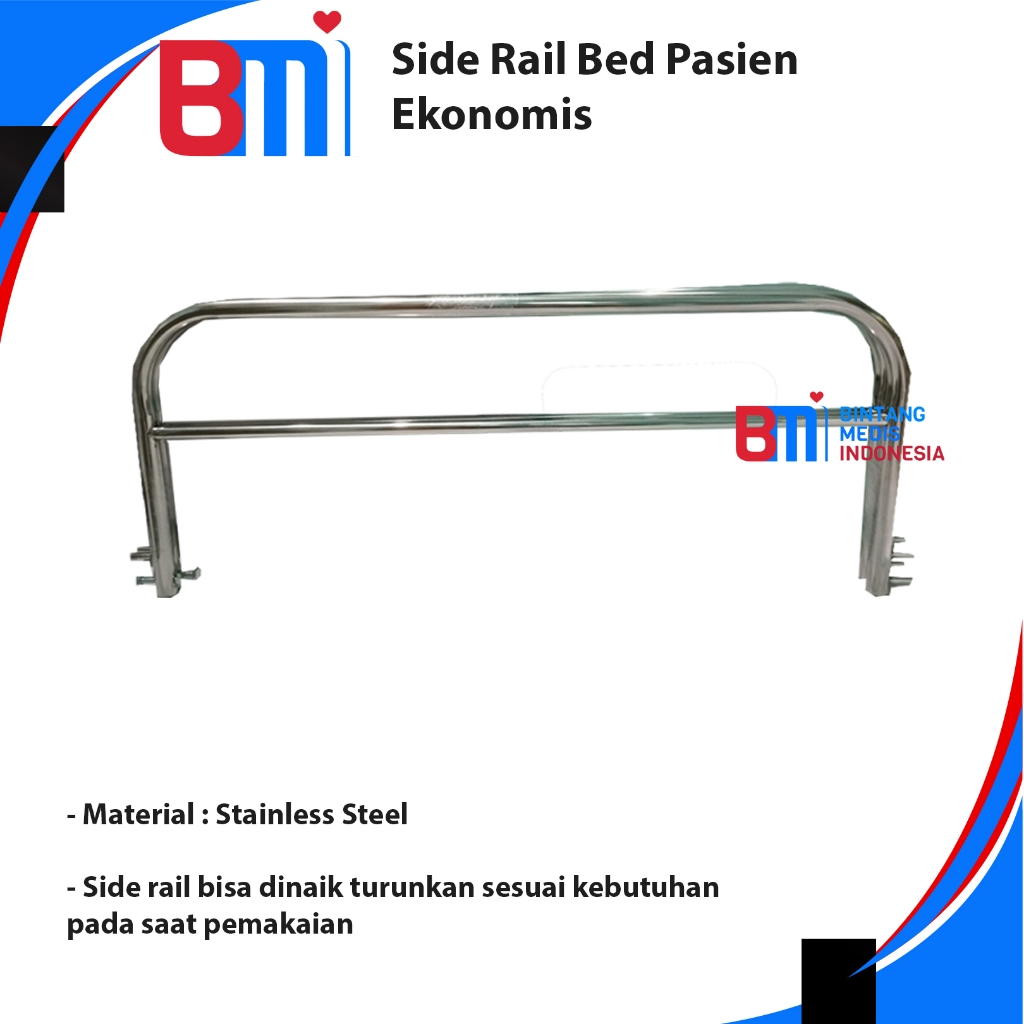 Side Rail Bed Pasien Lokal - Side Rail Ranjang Ekonomis Pasien Rumah Sakit