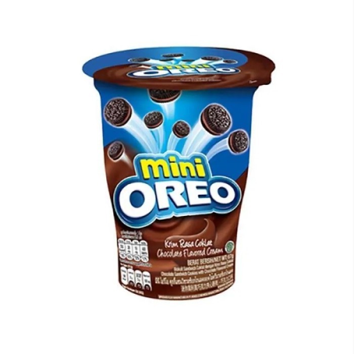 

OREO MINI CUP COOKIES RASA CHOCOLATE 62GR