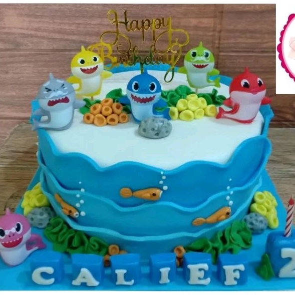 

Kue Ulang Tahun Baby Shark / Baby Shark Cake / Kue Ultah Ikan / Kue Ultah Anak