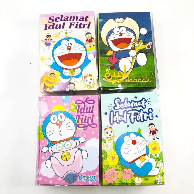 

AMPLOP LEBARAN THR KARAKTER LUCU COLORFULL DORAEMON BTS CS ANGPAU IDUL FITRI