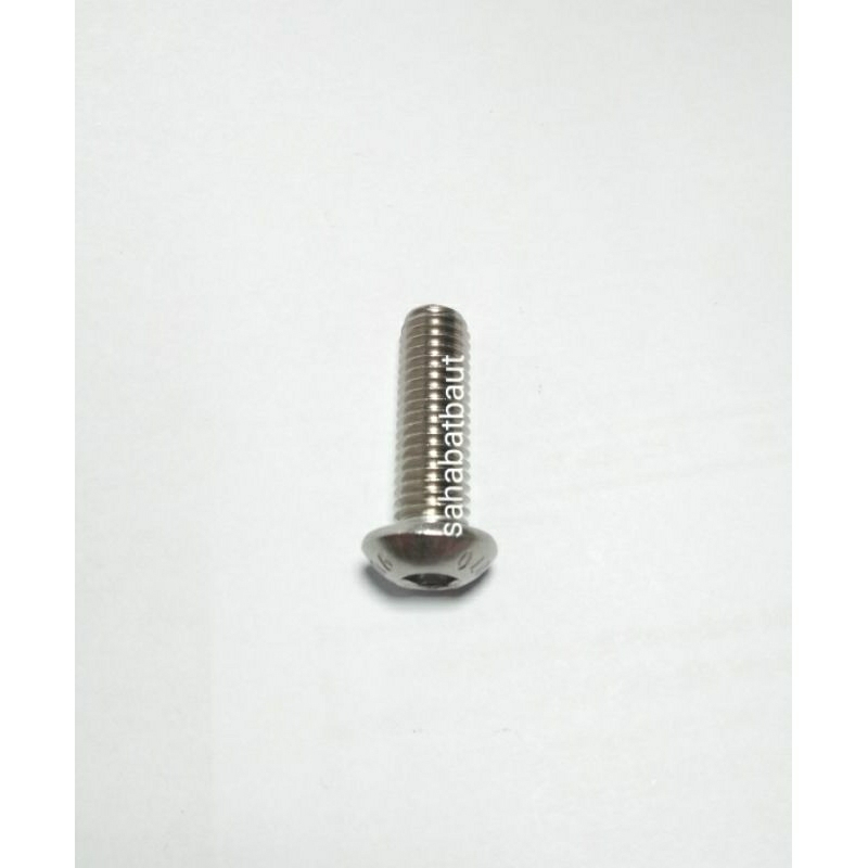 M8x40 BAUT L BUTTON STAINLESS 304 M8 x 40