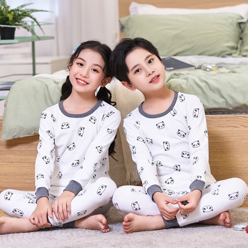 Piyama Baju Tidur Panda FULL PRINT UNTUK ANAK 2-6 TAHUN