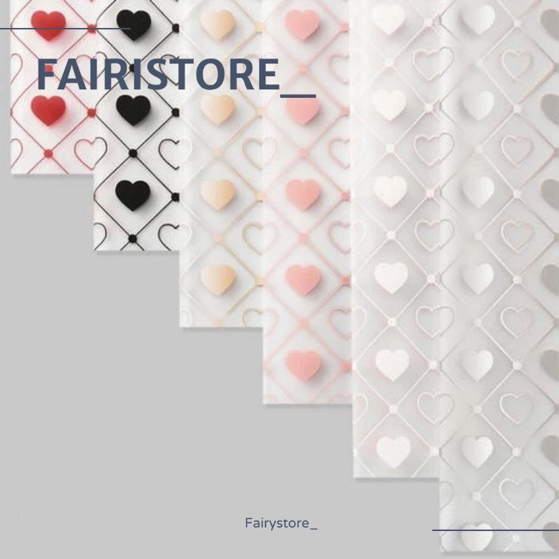 

Kertas Bunga Heart Semi Transparan Paper Kertas Buket Bunga Wrapping Paper (58×58) — K59
