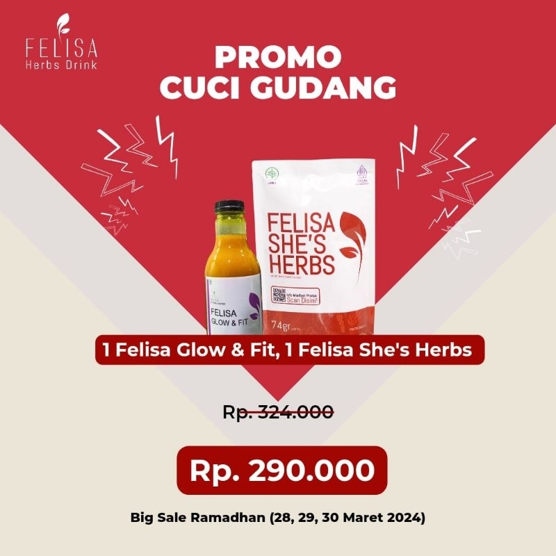 

felisa she's herbs (felisa gadis cantik) dan felisa glow & fit