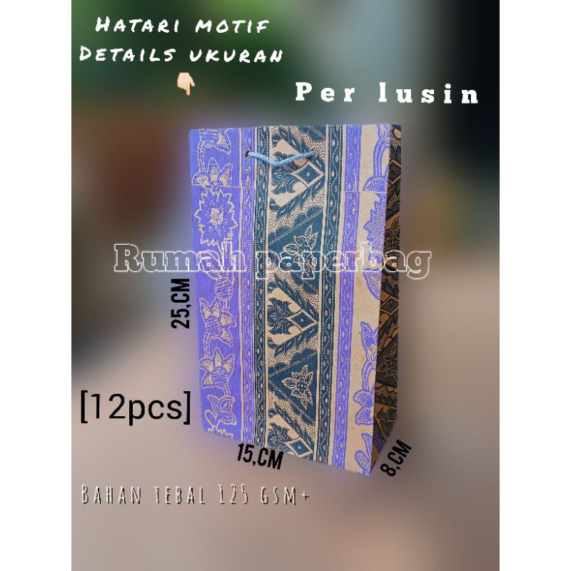 

PAPERBAG MOTIF MURAH UKURAN WAFER