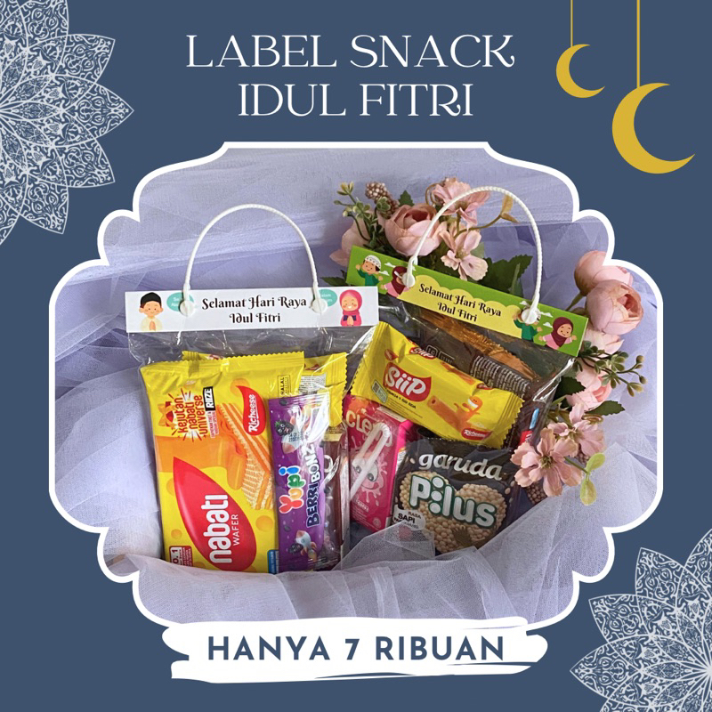 

Tas Plastik Snack Lebaran Idul Fitri-Plastik Label Snack Lebaran Isi 10pcs